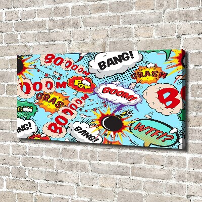 Canvas wall art Comic book