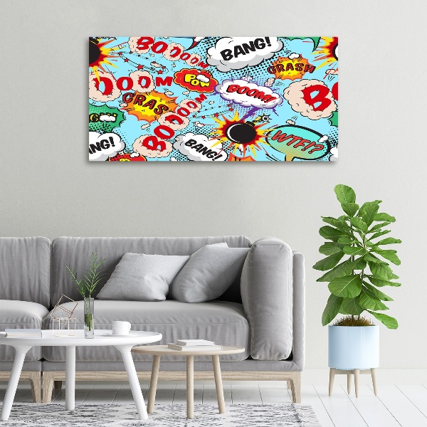 Canvas wall art Comic book