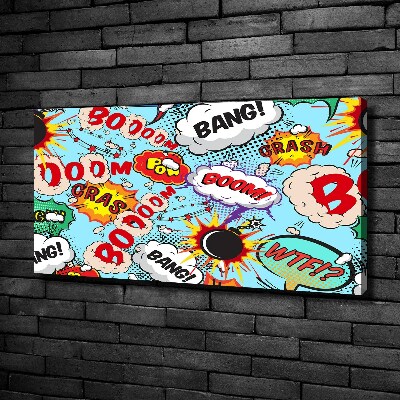 Canvas wall art Comic book