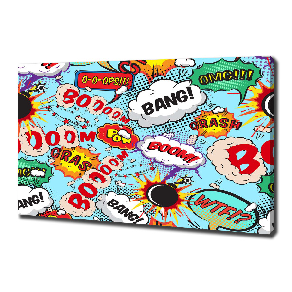 Canvas wall art Comic book