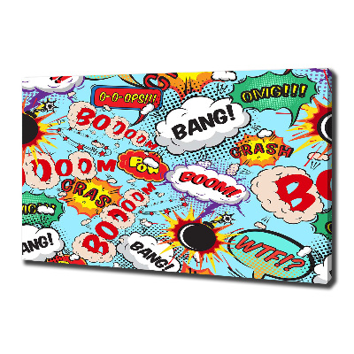 Canvas wall art Comic book