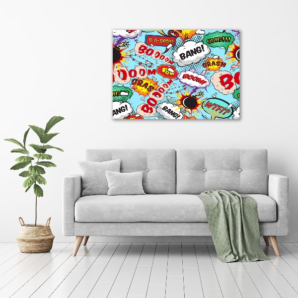 Canvas wall art Comic book