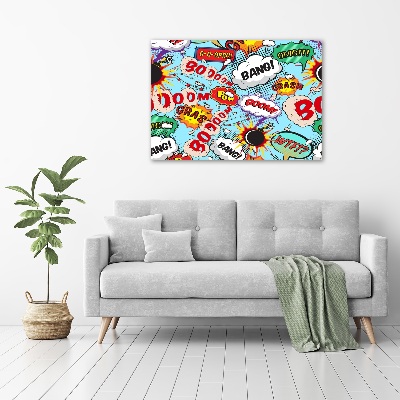 Canvas wall art Comic book