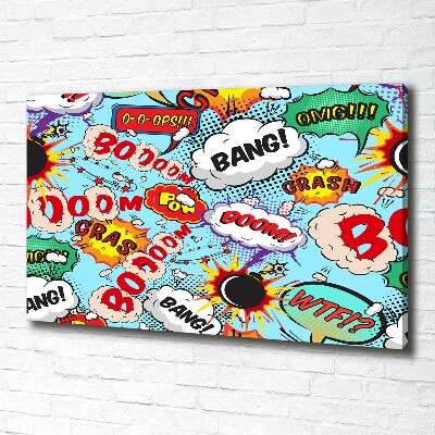 Canvas wall art Comic book