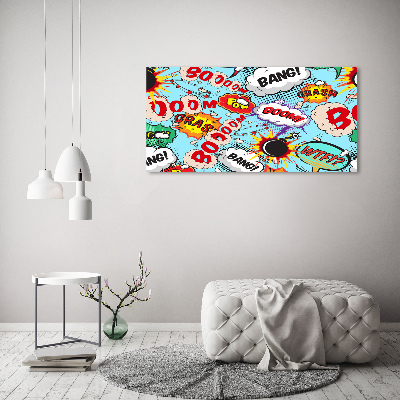 Canvas wall art Comic book