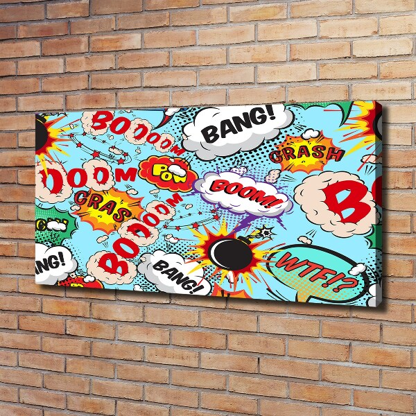 Canvas wall art Comic book