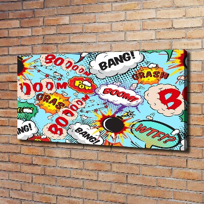 Canvas wall art Comic book