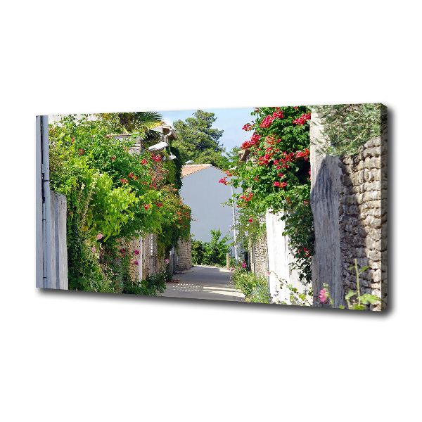 Canvas wall art Floral alley