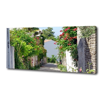 Canvas wall art Floral alley