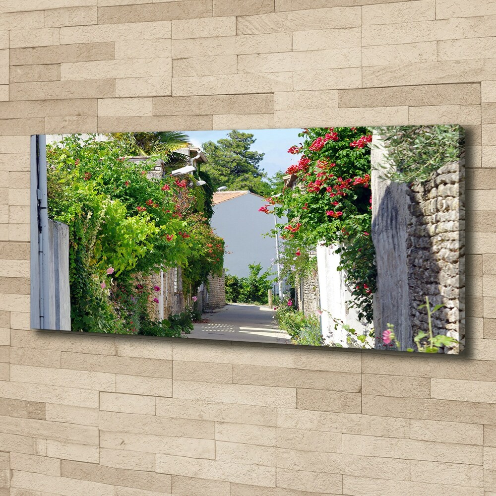 Canvas wall art Floral alley