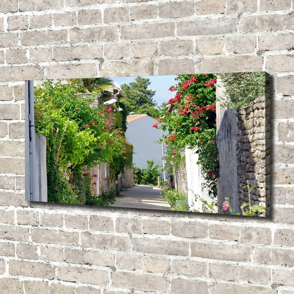 Canvas wall art Floral alley