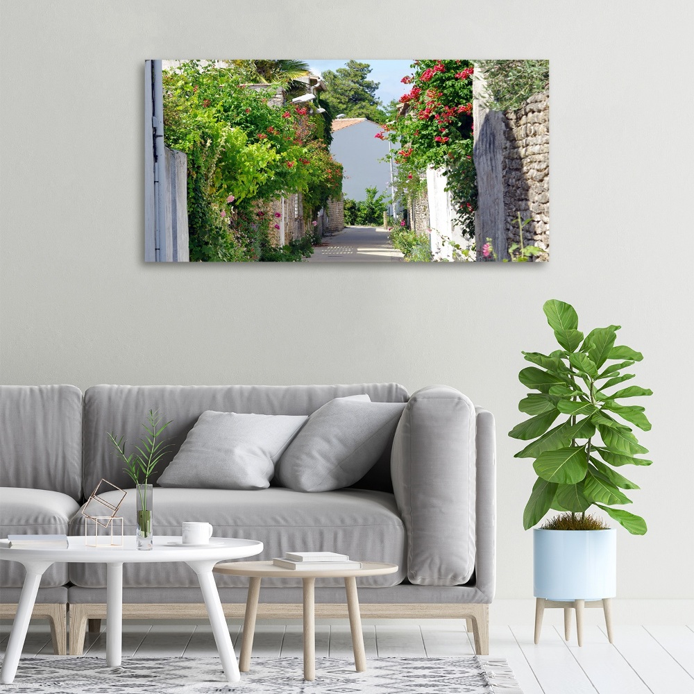 Canvas wall art Floral alley