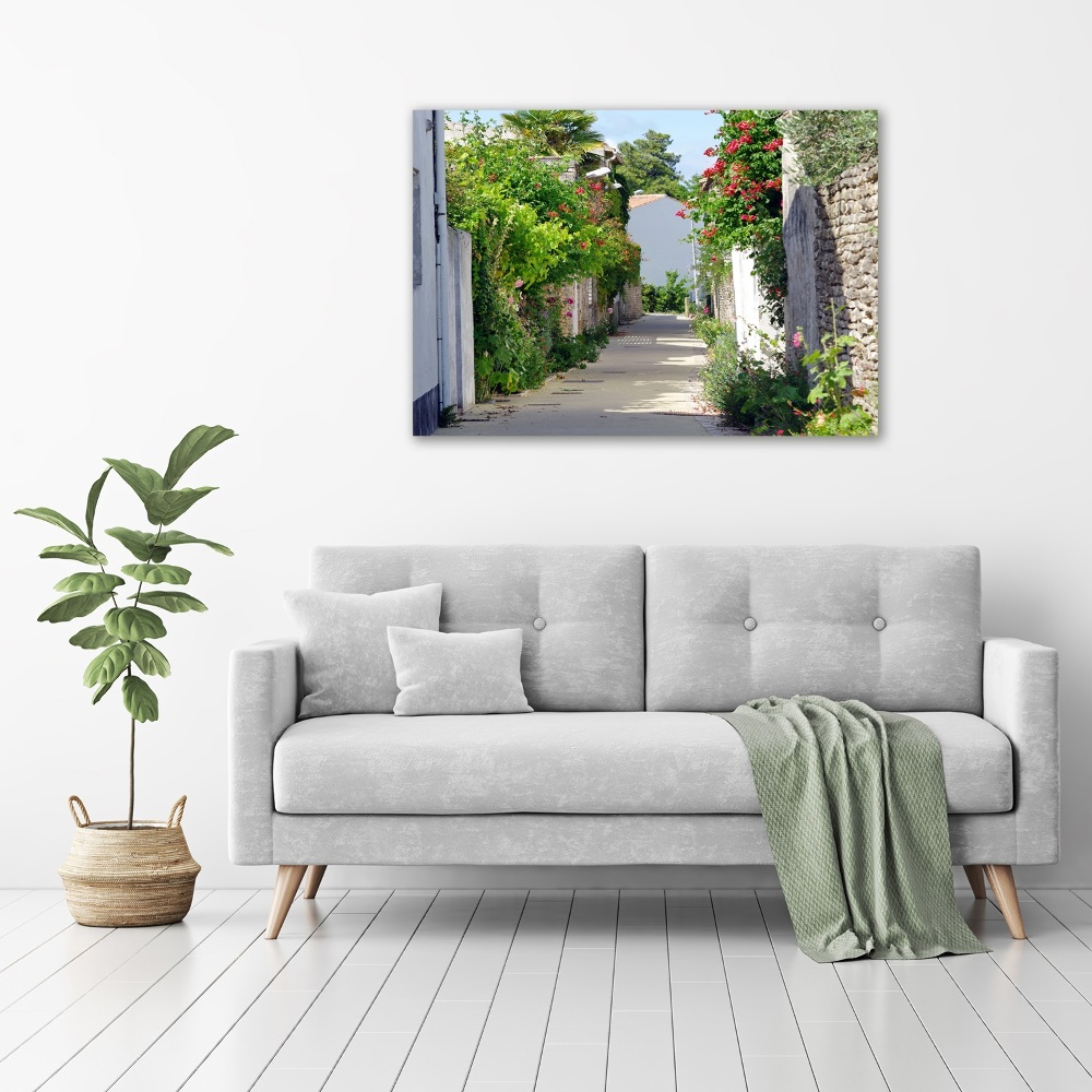 Canvas wall art Floral alley