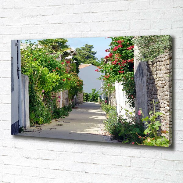 Canvas wall art Floral alley