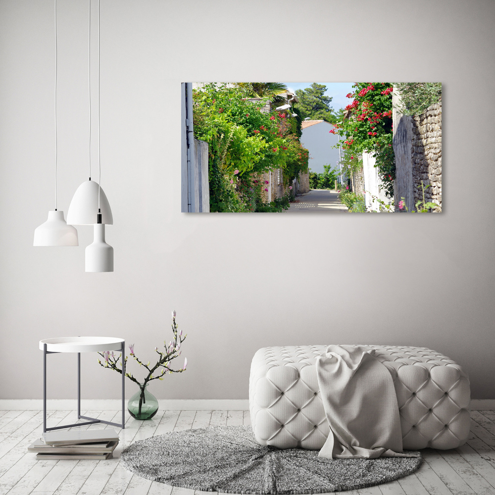 Canvas wall art Floral alley