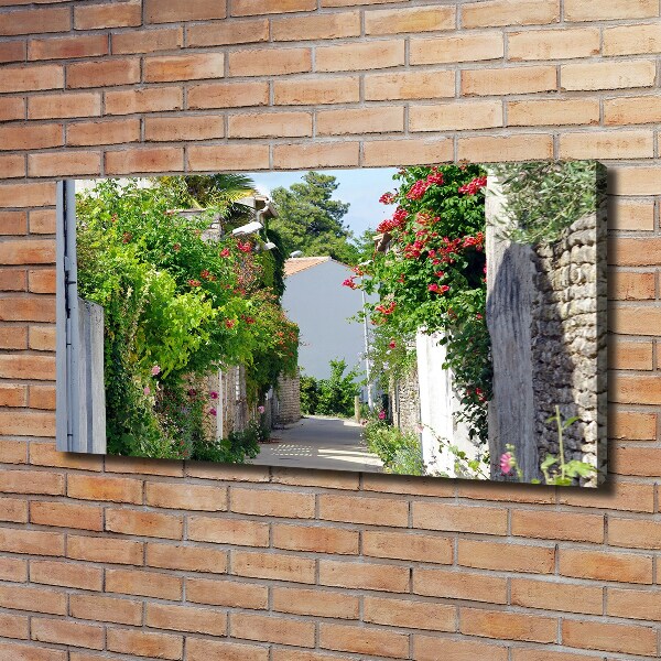 Canvas wall art Floral alley