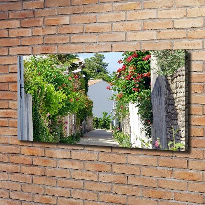 Canvas wall art Floral alley