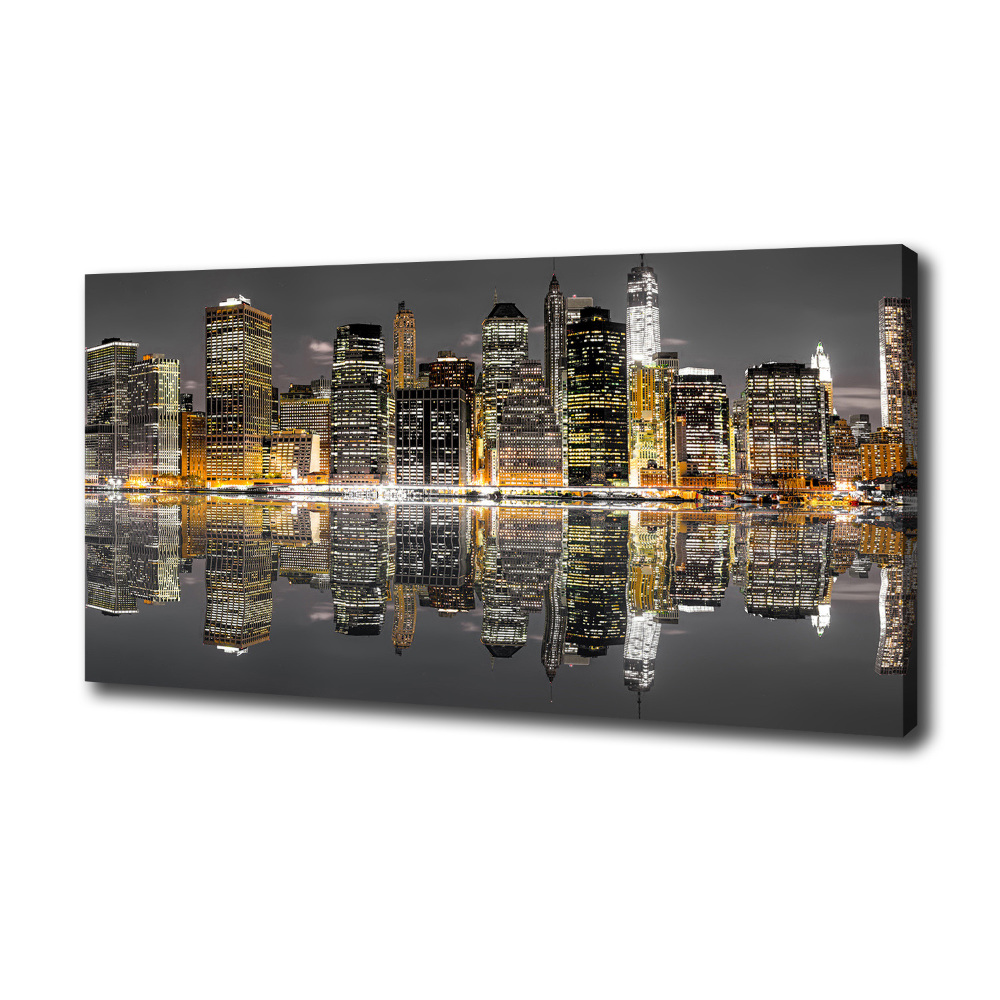 Canvas wall art New York at night