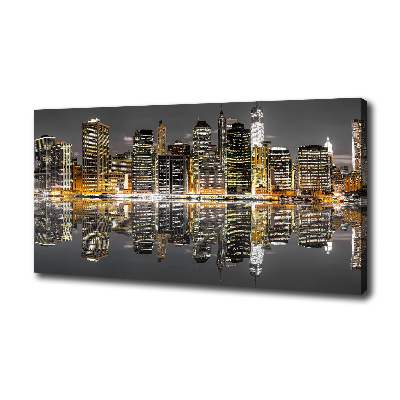 Canvas wall art New York at night