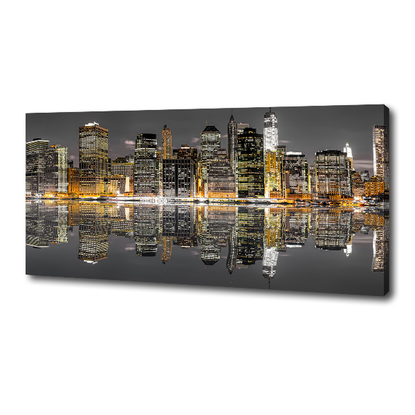 Canvas wall art New York at night