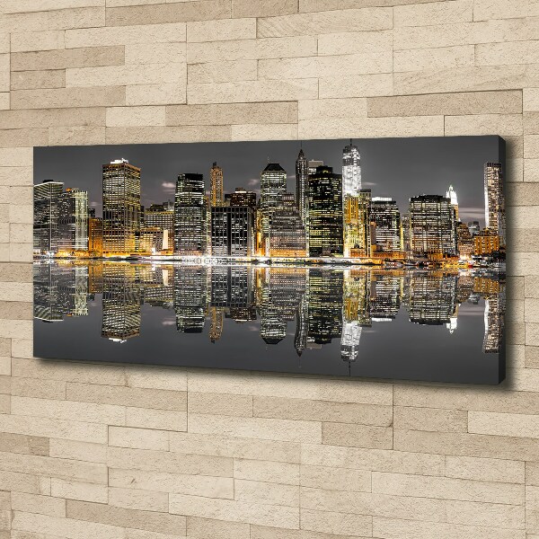 Canvas wall art New York at night