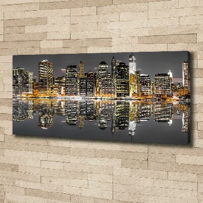 Canvas wall art New York at night