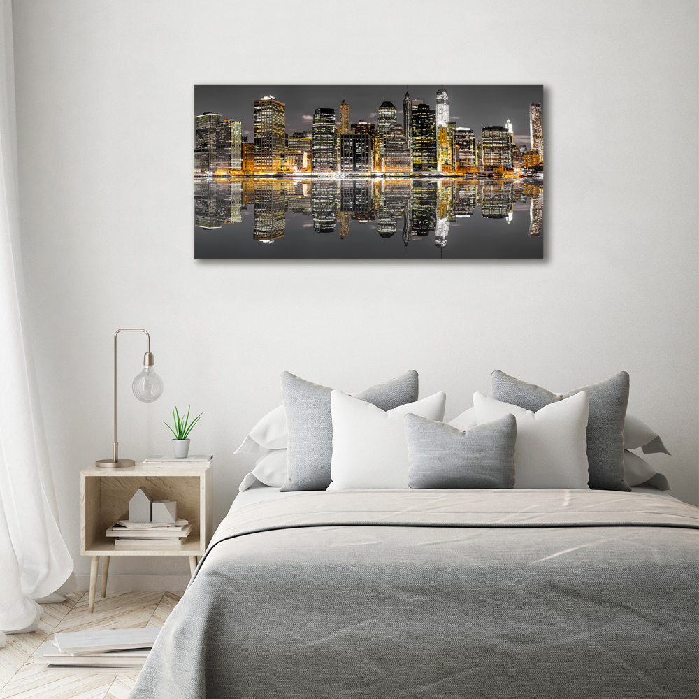 Canvas wall art New York at night