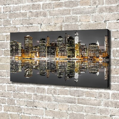 Canvas wall art New York at night