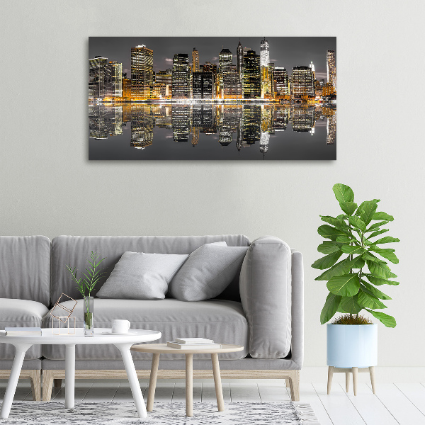 Canvas wall art New York at night