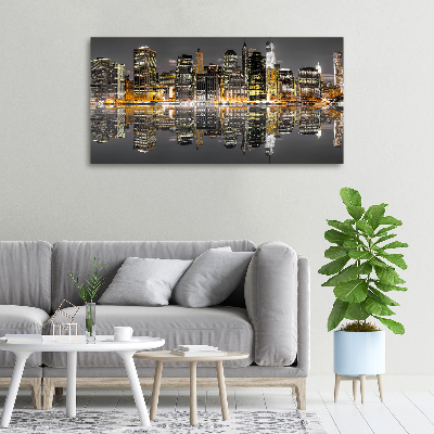 Canvas wall art New York at night