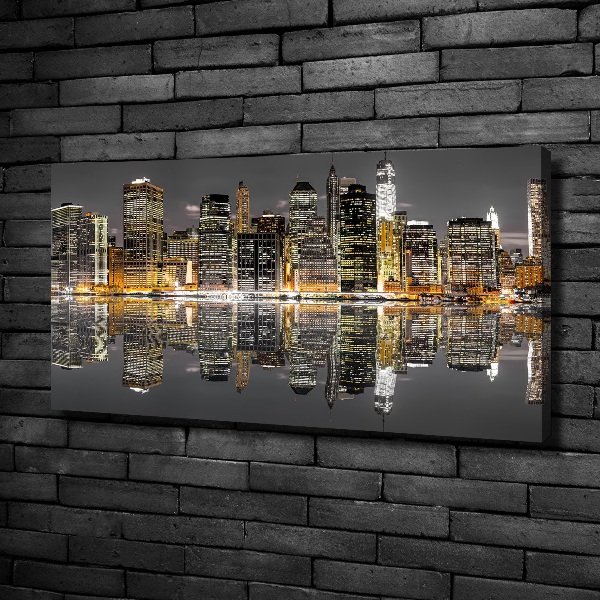 Canvas wall art New York at night