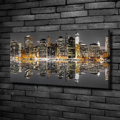 Canvas wall art New York at night