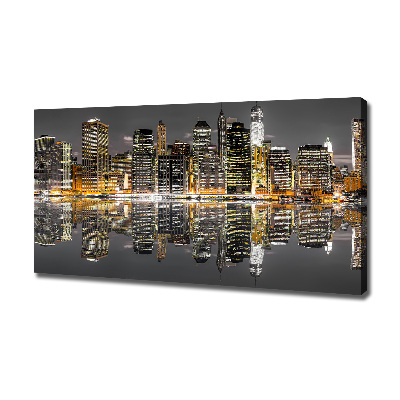 Canvas wall art New York at night