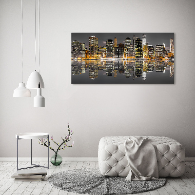 Canvas wall art New York at night