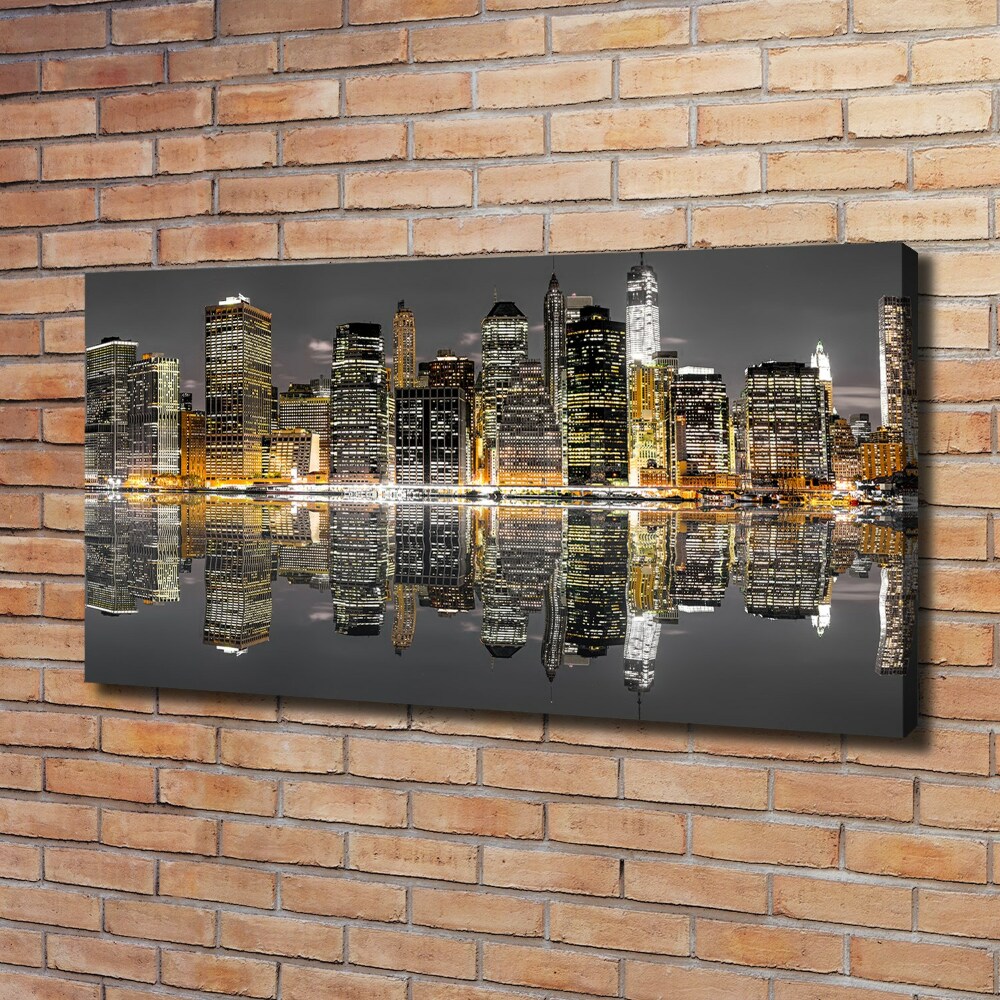 Canvas wall art New York at night