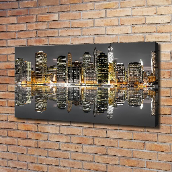 Canvas wall art New York at night