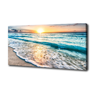 Canvas wall art Sunset beach