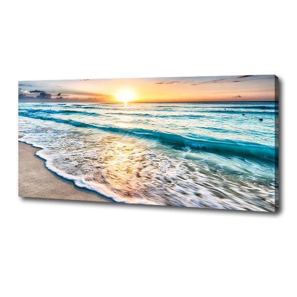 Canvas wall art Sunset beach