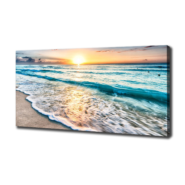 Canvas wall art Sunset beach