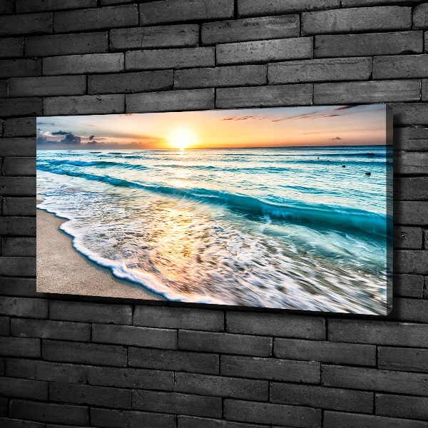 Canvas wall art Sunset beach