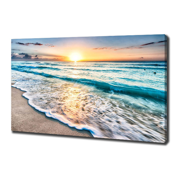 Canvas wall art Sunset beach