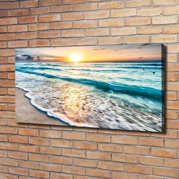 Canvas wall art Sunset beach