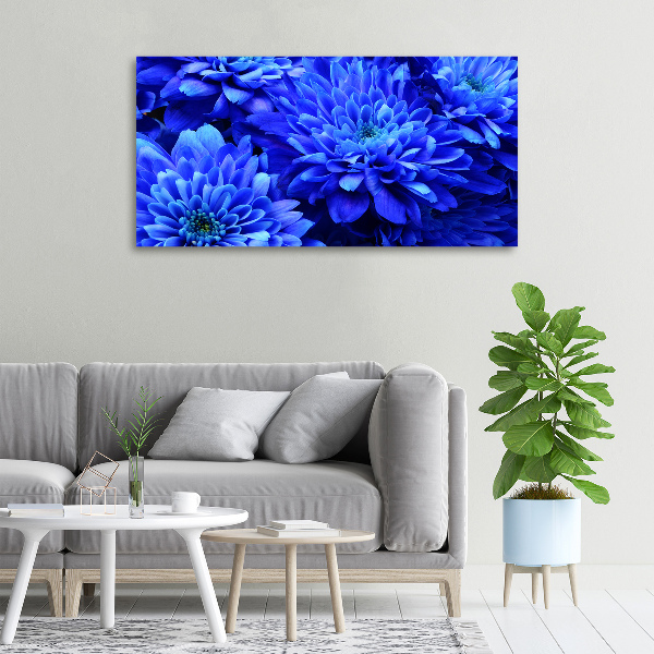 Canvas wall art Blue aster