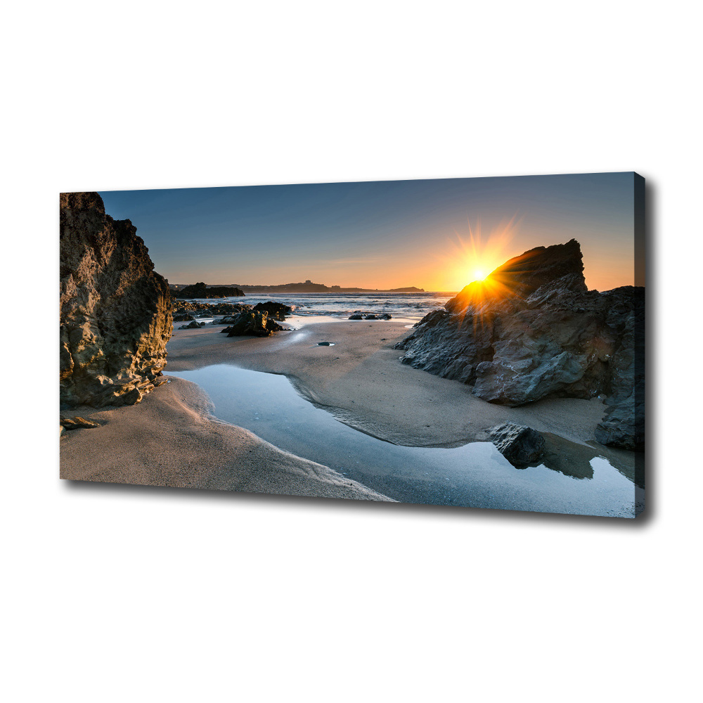 Canvas wall art Beach rocks