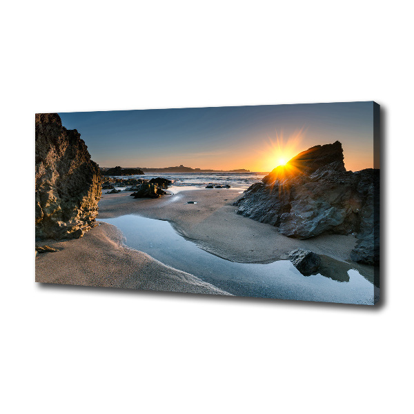 Canvas wall art Beach rocks