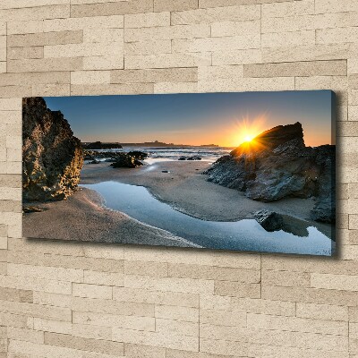 Canvas wall art Beach rocks