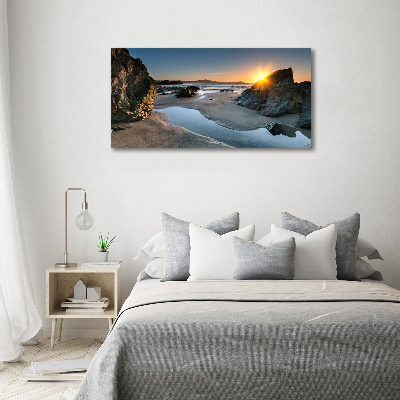 Canvas wall art Beach rocks