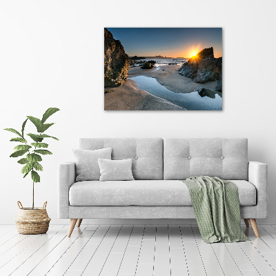 Canvas wall art Beach rocks