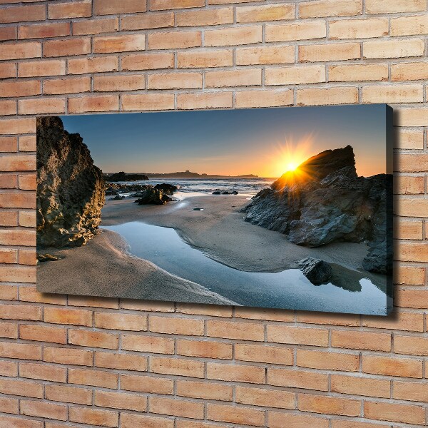 Canvas wall art Beach rocks