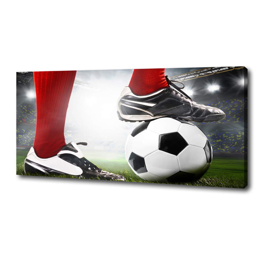 Canvas wall art Footballer's legs